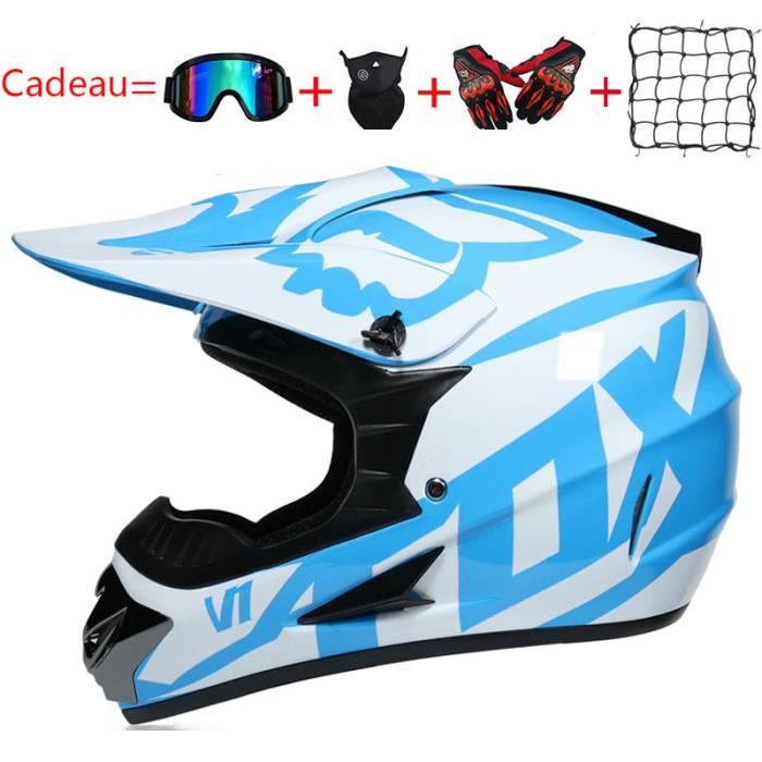 Casque Hors Route, Casque Et Gants De Moto De Scooter À Vélo