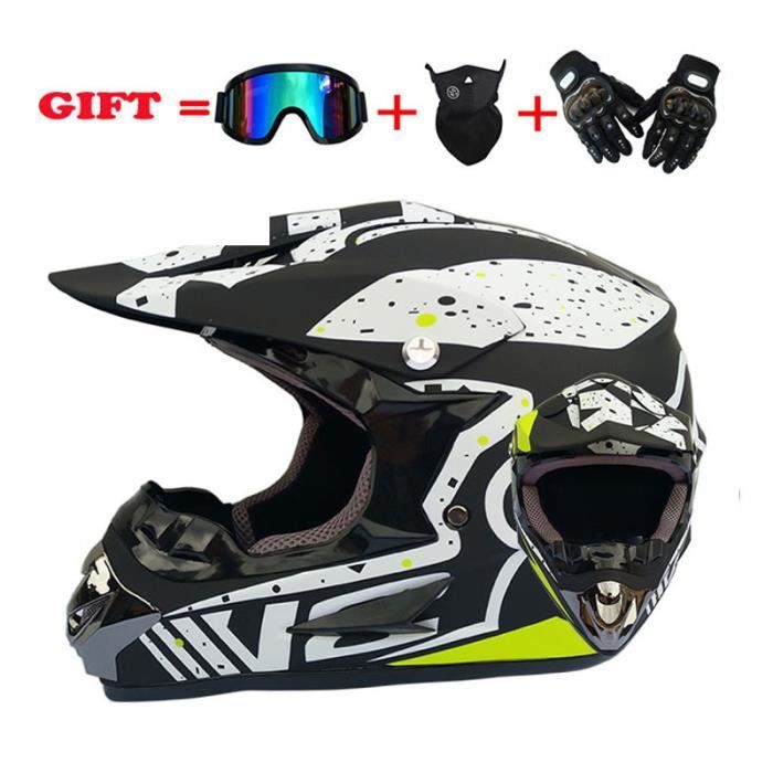 Casque Cross Taille XL Homologué - Lot Avec Gants Et Lunette - Neuf D'origine