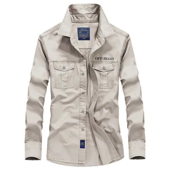 Chemise homme militaire cheap