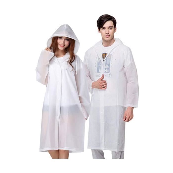 Poncho Imperméable TOZBLEU - Léger & Réutilisable, Parfait Pour Rando, Vélo, Camping - Taille Unique Homme/femme