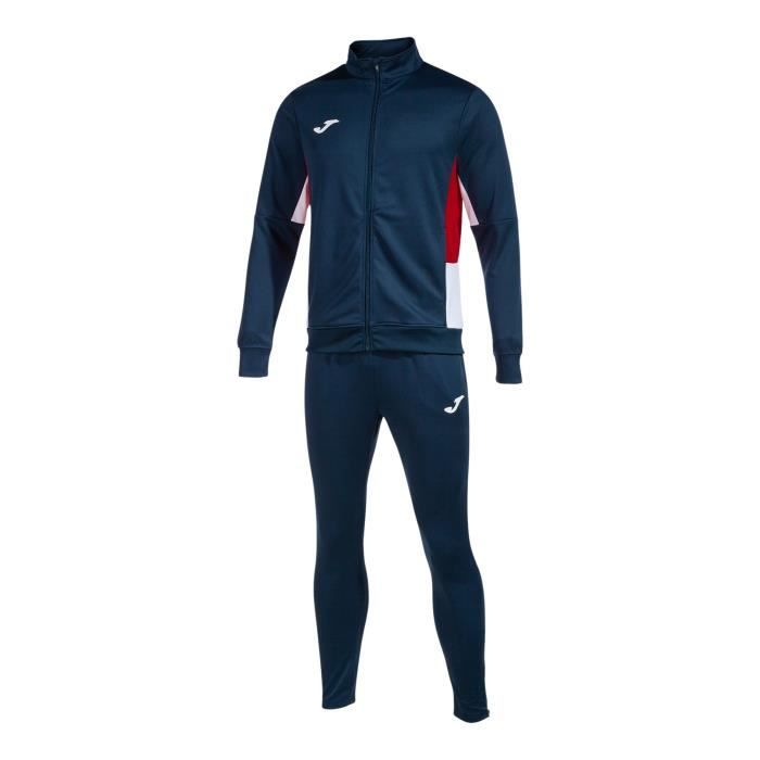 Survêtement enfant Joma Danubio II rouge et blanc 7-8 ans — sweat zippé et pantalon football
