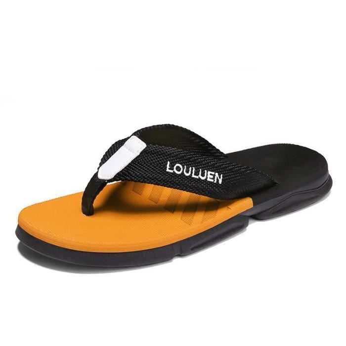 Tongs Unisexe En Lin Et EVA - Taille 37-38, 40-41, 44-45 - Antidérapantes, Légères - Pour Intérieur Et Plage