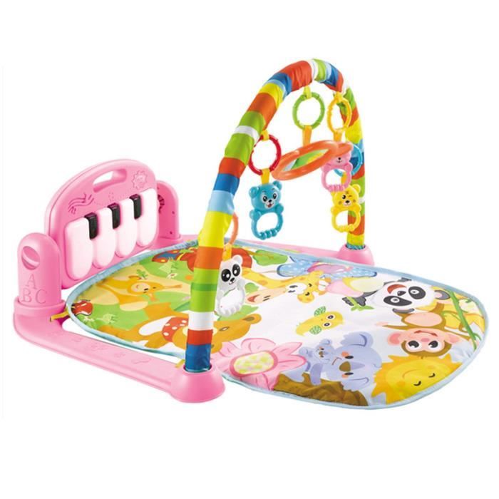 Tapis D Eveil Musical Pour Bebe 0 12 Mois Transportable Arches De Jeu Et Jouets Rose Cdiscount Jeux Jouets