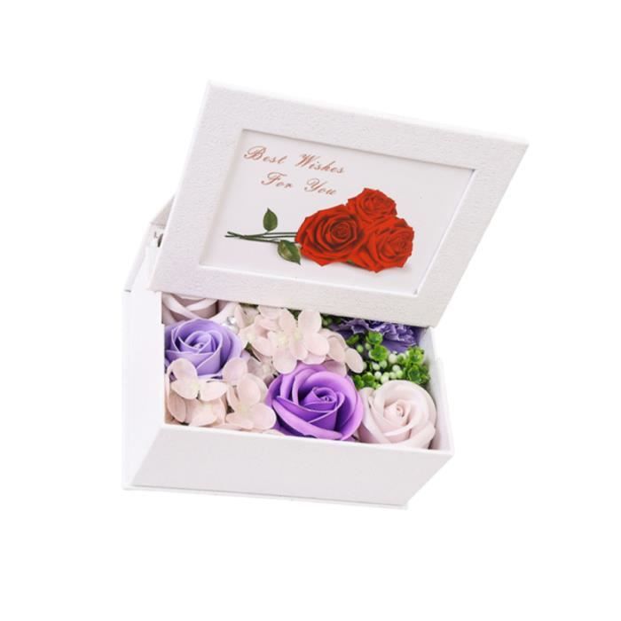 1 Pc Cadre Photo Savon Fleur Bricolage Cadeau D Anniversaire Decoratif Rose Simulation Porte Photo Pour Femmes Filles Cadre Photo Cdiscount Maison