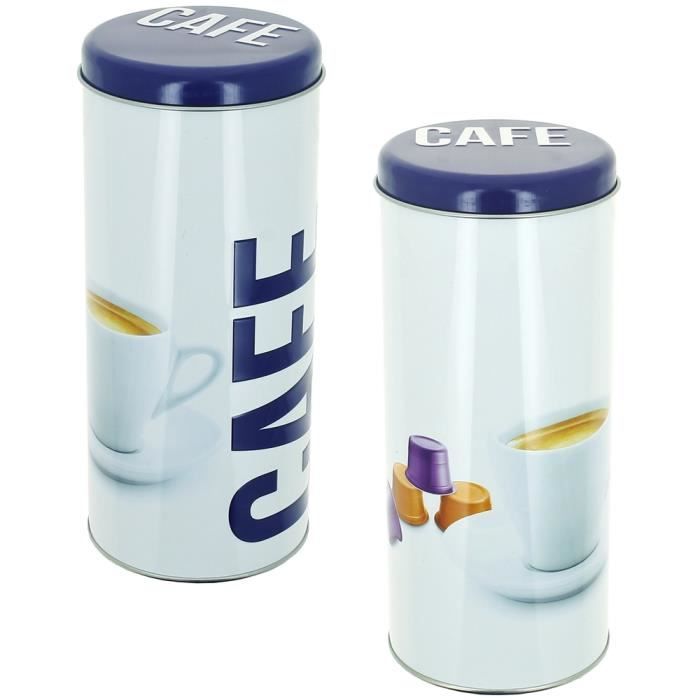 Boite A Capsules Dosette Senseo Cafe Tag Inscription Luxe Prune