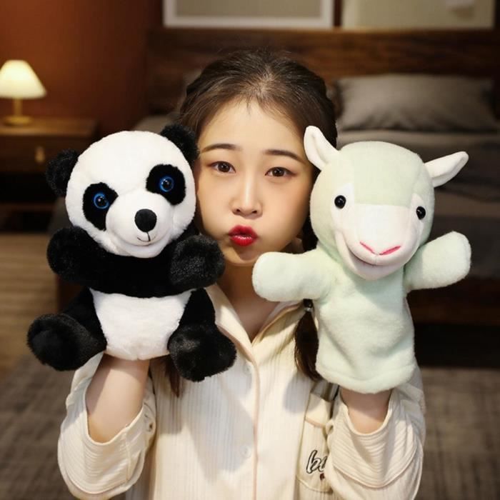Marionnette à main en peluche douce - PWSHYMI - âne agneau Panda lapin -  jouet créatif pour enfants - Cdiscount Jeux - Jouets