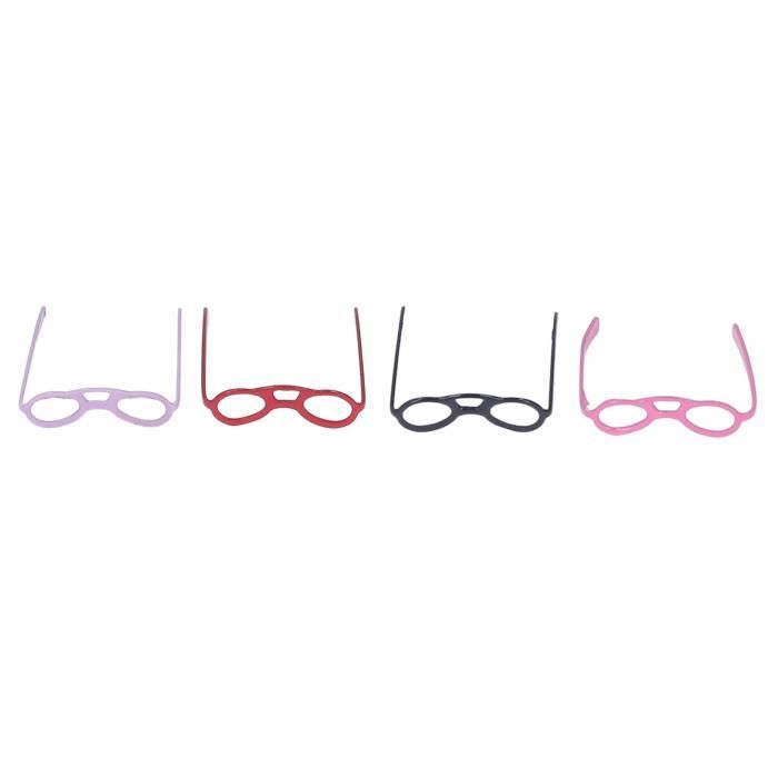 Uonlytech 10 Pièces Lunettes De Poupée Mini Lunettes De Soleil Habi Lunettes Fil Metallique Lunettes Mini Poupees Accesso Am
