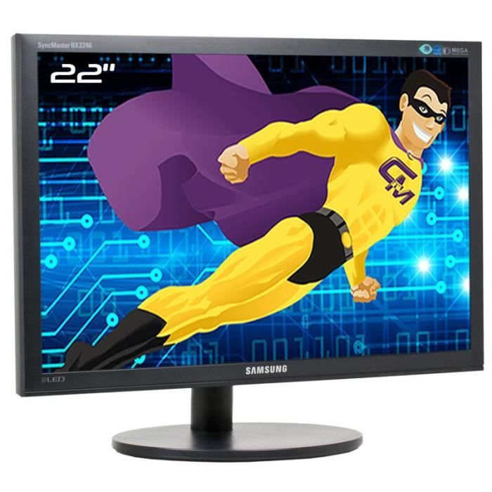 Ecran 22 SAMSUNG SyncMaster BX2240W LS22CBWMBVUEN VGA DVI 1680×1050 Wide 16:10