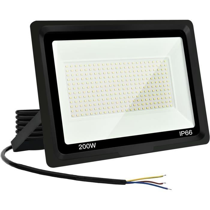 Projecteurs Led Extérieur 200W, 20000Lm, Spot Led Extérieur, Blanc