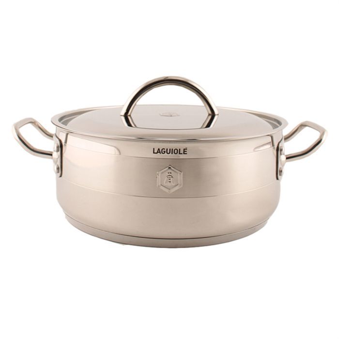Faitout Qualité Professionnelle Faitout Laguiole Jade 28cm 6,7L - Aluminium Revêtement Céramique Antiadhésif Vert Cocotte En Fonte