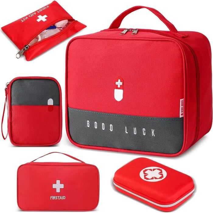 Sac Banane De Premiers Secours Vide - Imperméable, Rouge Vif, Dimensions 28x14x9 Cm, Pour Organisation