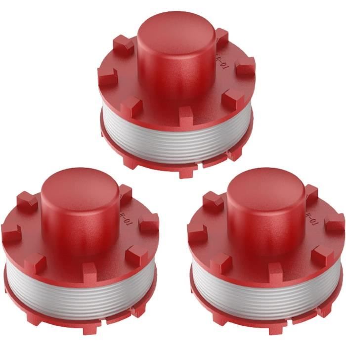 3 Bobine Ricambio Per Tagliaerba Einhell | Filo 2mm X 8m Autofeed GE-CT 36/30 Li E