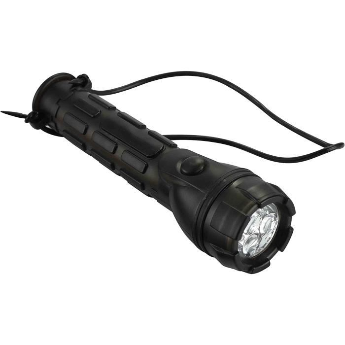 Electraline 58303 Lampe De Poche Secours Automatique LED Avec Éclairage Courtoisie - Veilleuse Urgence
