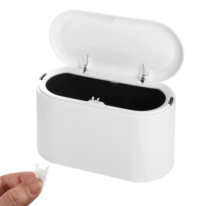 Gsrhzd Petite Poubelle de Table, Mini Poubelle de Bureau Cuisine, Poubelle de bureau, utilisée