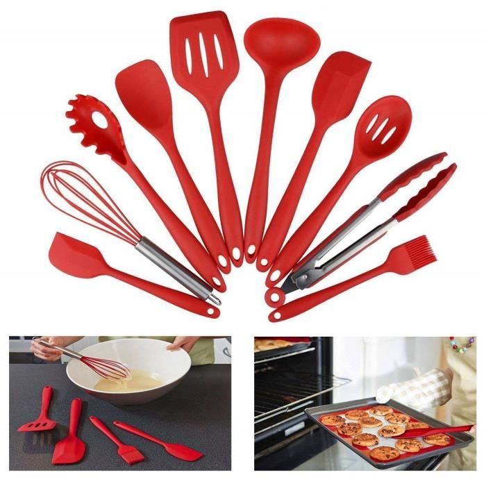 Ensemble D'ustensiles De Cuisine En Silicone,1-7 Pièces/ensemble,ustensiles De Cuisine Arc-en