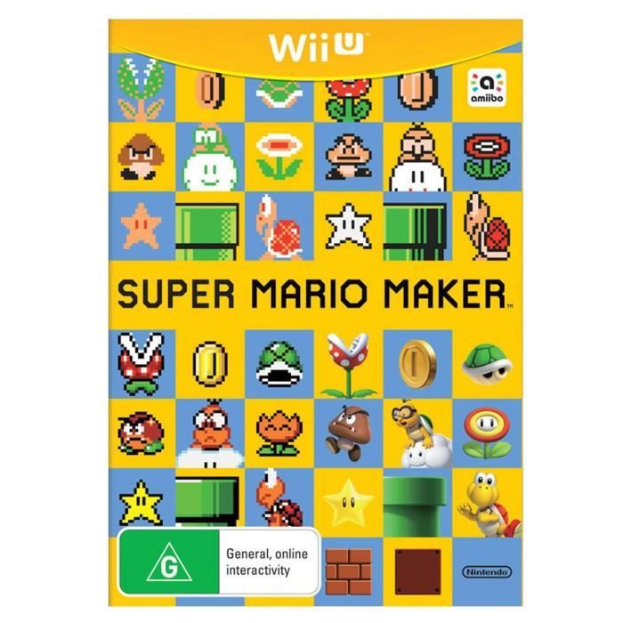 Jeu Vidéo - Third Party - Super Mario Maker - Plateforme - Pegi 3+ - Wii U