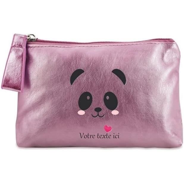Portefeuille Trousse à Maquillage Roses - Sac Pochettes Motif Fleuri, Neuf