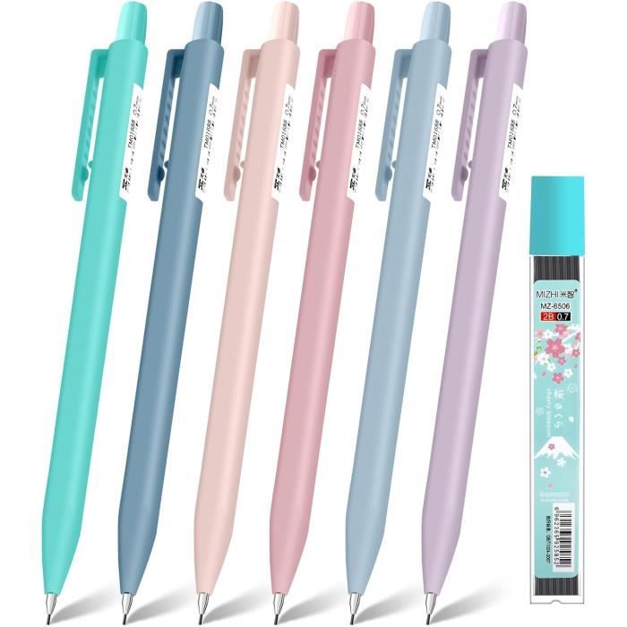 Mine De Crayon De Couleur De 2mm 6 Couleurs Recharges De Mine De 2.0mm