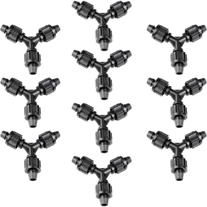 Lot De 10 Raccords Rapides Pneumatiques PU-8 – Connecteurs 8 Mm Pour Tuyau D’Air Comprimé