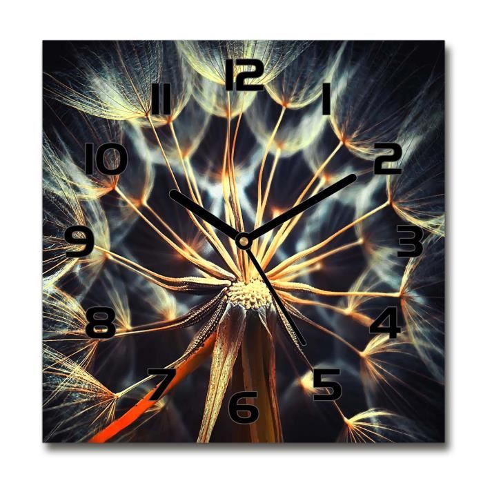 Horloge murale en verre Père Noël Sleigh de Noël