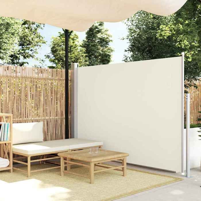 Store Latéral Rétractable Pour Terrasse/Balcon – 600x160 Cm, Noir – Brise-Vue, Pare-Soleil, Intimité - 9