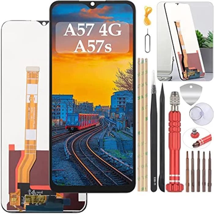 Display Per Oppo A57 4G E A57s - Schermo LCD 6.6'' Nero Con Touch E Strumenti