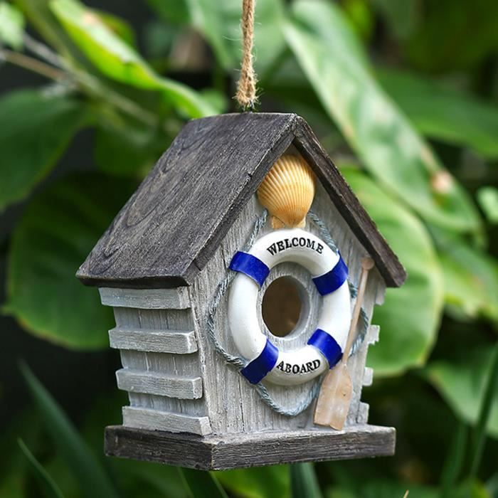 MagiDeal Nichoir à Oiseaux Suspendu En Plein Air, Nid D'oiseau