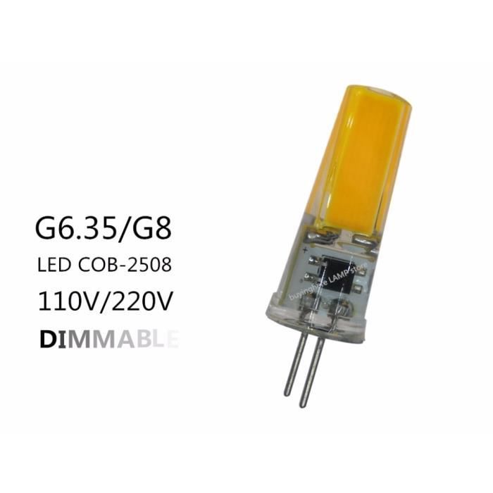 AMPOULE LED,warm whiteGY6.35Oui220v10 pièces de lumières en