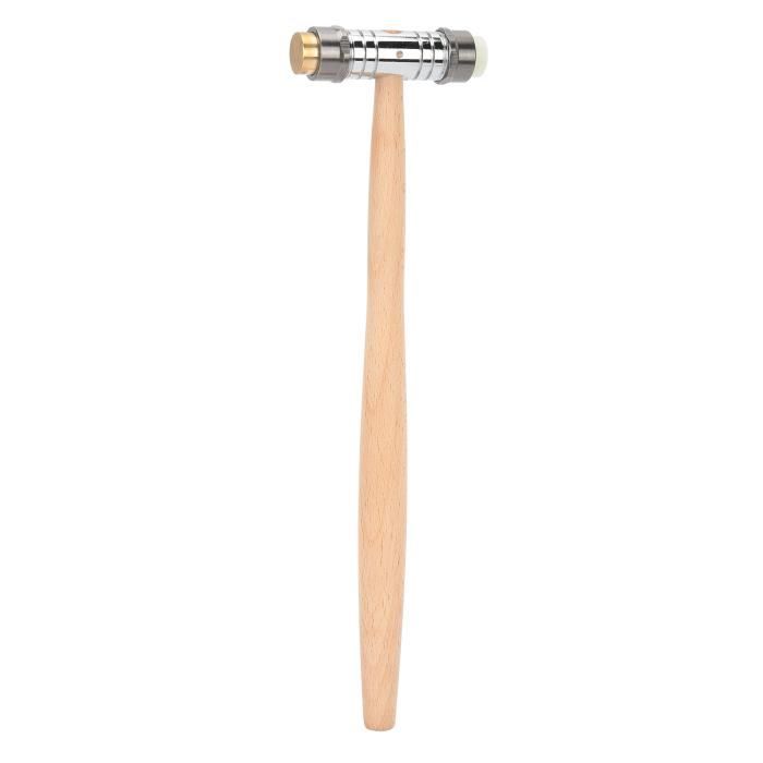 Petit Marteau D'horloger Et Bijoutier - Tête En Laiton/cuivre, Outil De Précision Occasion