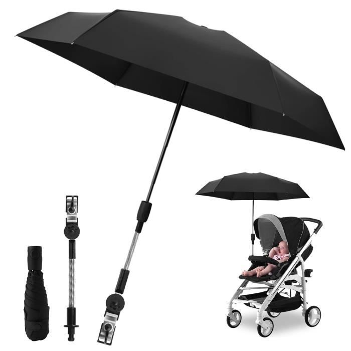 Ombrelle Poussette Universelle Anti UV 50+, Parasol Poussette Bébé