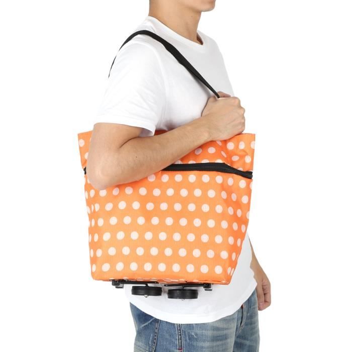 Sac à Provisions Pliable Sac de Courses Réutilisable Sac