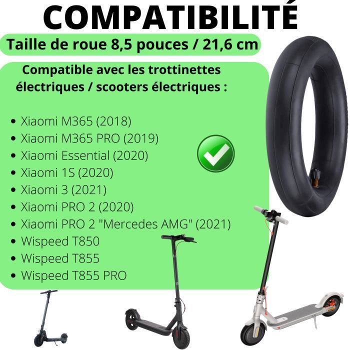 Ensemble de deux pneus 230x50 pour trottinette électrique Xiaomi Scooter 3  Lite Wispeed T855 - Blanc - Adulte - Cdiscount Sport