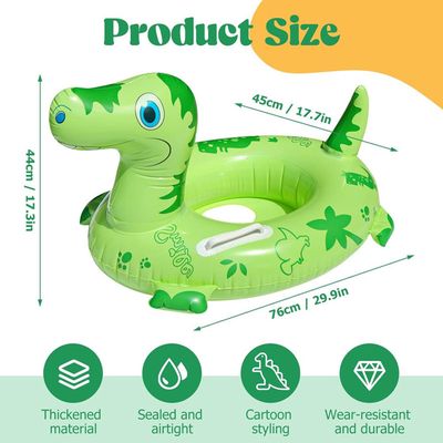 Bouée Dinosaure 3D Pour Bébé – Avec Siège Et Poignées – 6 Mois – 3 Ans (11-48 Lb)