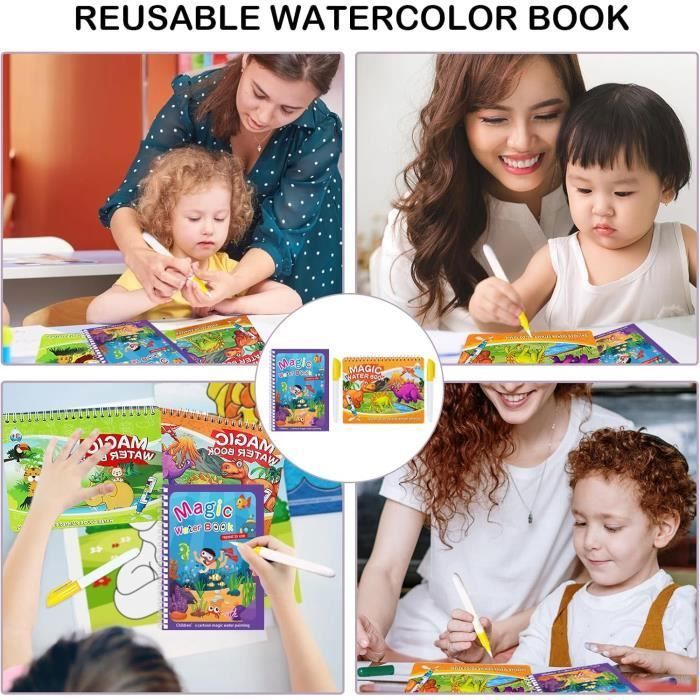 Livre de dessin magique de l'eau Livre de peinture pour enfants Livre