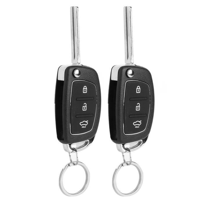 Alarme Voiture Universelle Avec 2 Télécommandes - Système Antivol Avec Sirène