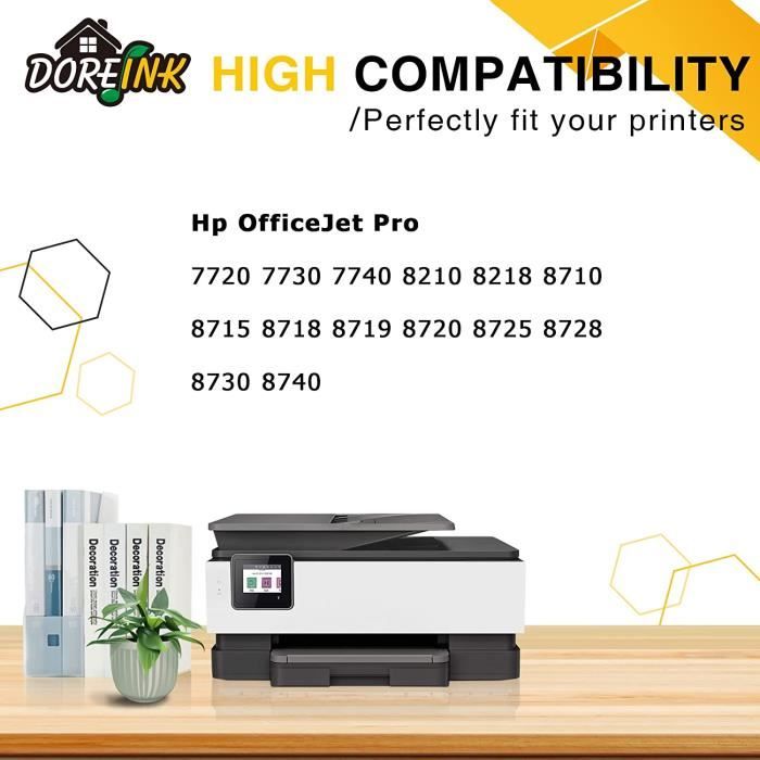 Cartouche 953XL haute capacité Noire pour imprimante Compatible HP
