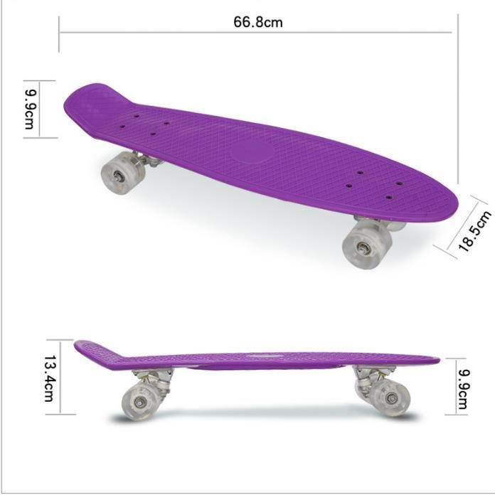 Accessoire Skateboard PATIKIL PATIKIL Lot De 4 Roues De Patins à Roulettes Lumineuses De 32 X 58 Mm Avec Roulements, Pour Skateboard à Double Rangée, Bleu Clair Patin à Roulettes Pour Danser