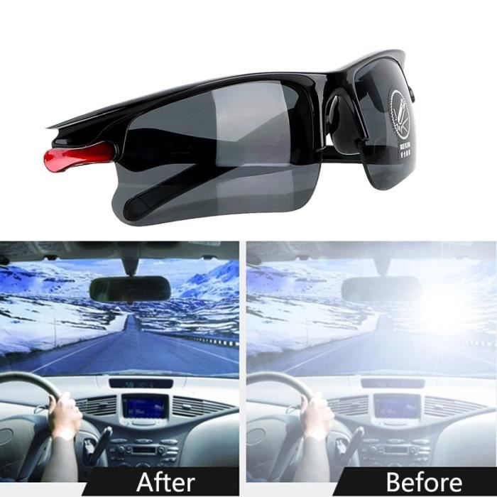 Décoration Véhicule,Lunettes de Vision nocturne pour voiture Lunettes de  protection pour le conducteur - Type Night Vision Black