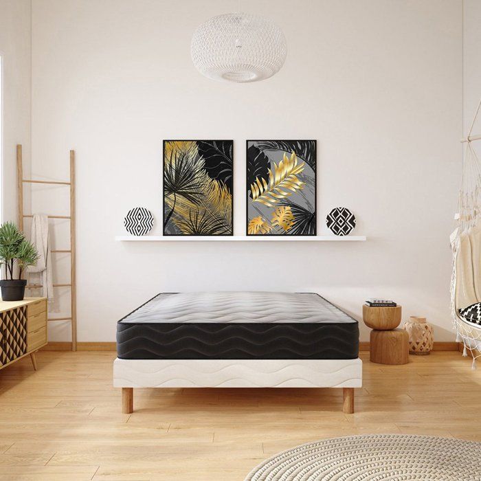 Matelas Minorca 160x200 - Mousse - Hauteur 20 Cm - Soutien 3 Zones Confort 85004713
