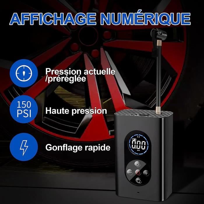 AOKBON Mini Compresseur d'Air Portatif 150 PSI Pompe à Air