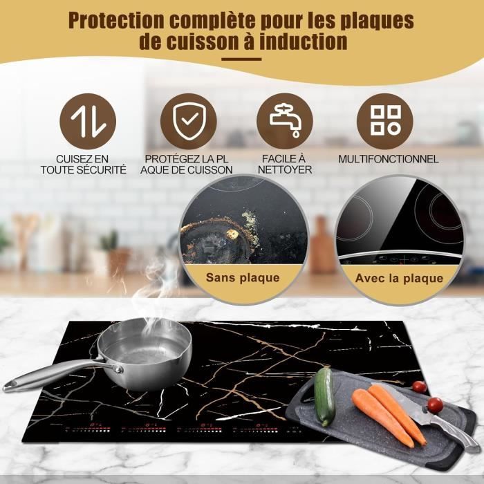 KitchenRaku Protection Plaque Induction 61x53 cm,Protection Plaque de  Cuisson Magnétique, Protege Plaque Induction Silicone Anti5 - Cdiscount  Electroménager