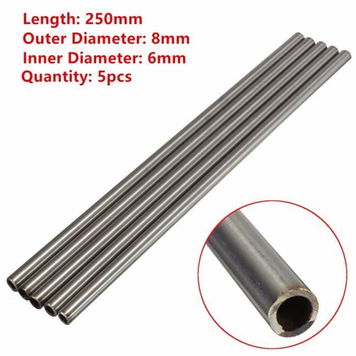 Tube Capillaire Acier Inoxydable 316L OD 15mm X ID 11mm - Longueur 500mm - 1 Pièce