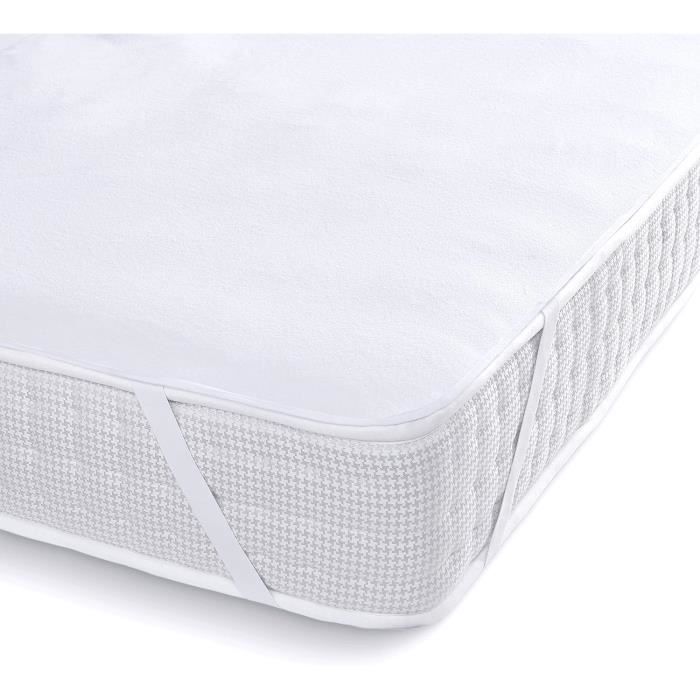 protège-matelas imperméable - 160x200 pour hauteur de matelas 8/9