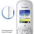 Téléphone fixe sans fil Panasonic KX-TGH710GG - DECT - Blocage d'appels - Babyphone intégré - Perle-argent-2