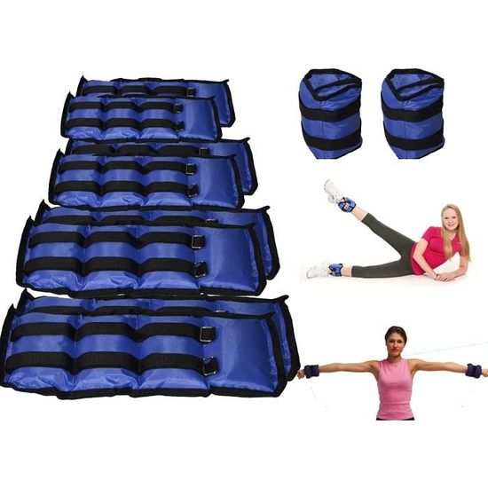 Yes4All Poids De Cheville/Poignet Néoprène – 0,9 Kg à 4,5 Kg – Lot De 2 Pour Fitness, Marche, Jogging, Musculation Homme & Femme