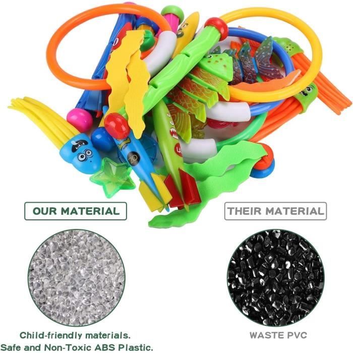 Jouets de Plongée Jouets de Piscine sous-Marine Été Incluant Anneaux de Plongée, Bâtons de Plongée, Plongée Jouets de Plongée Jouets de Piscine sous-Marine Été Incluant Anneaux de Plongée, Bâtons de Plongée, Plongée