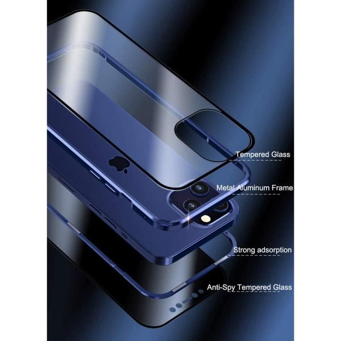 Achat Coque protection 360° Anti-espion iPhone XR [Fermeture
