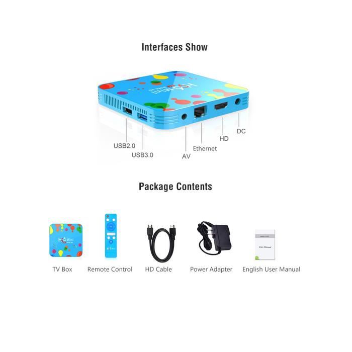 H96mini H6 Smart TV Box - 4GB+32GB - Allwinner2