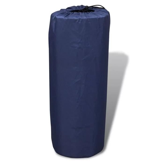 Matelas Autogonflant Bleu 190 x 130 x 5 cm (2 personnes) Léger et portable  pour Voyages et camping - Cdiscount Sport