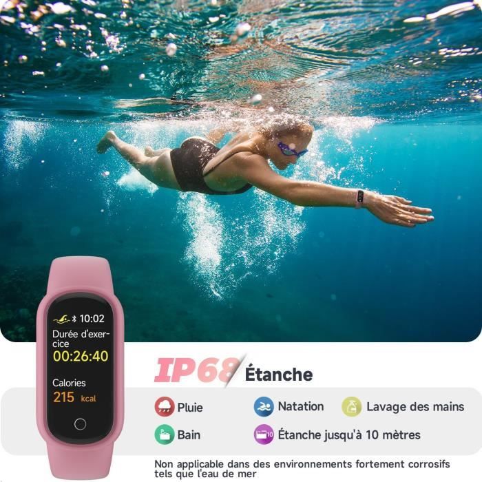 Montre Connectée Femme, Bracelet Connecté Avec 14 Sports